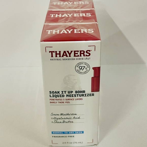 Thayers Soak It Up 80 Hr Liquid Moisturizer Normal To Dry Skin 2.5 oz X 3 PACK - Picture 5 of 10